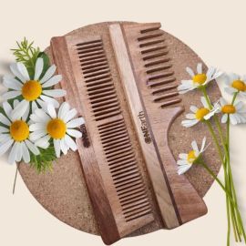 OnEarth Detangling Shower(Wide Tooth) Comb+ Handle Comb