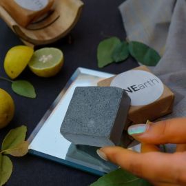 OnEarth Raw Charcoal & Lime Peel Shaving and Detox Bar