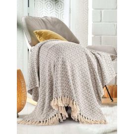 SASHAA WORLD Soft Throw Blanket | Used Both Indoor and Outdoor |Blanket for Living Room, Sofa, Bed & Chair | Grey Throw Blanket| Pack of 1, 180 x130 cm, Cotton| Reversible