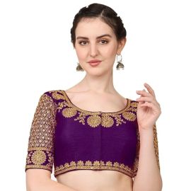 Vihu Fashion Women's Embroidery Handwork Stone Work Design Bridal Blouse