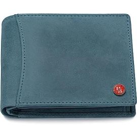 Vegas Aqua Blue RFID Blocking Leather Wallet for Men | Wallets Men Leather | Mens Wallet