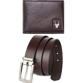 Classic Brown Leather Wallet & Belt Combo I Gift Hamper for Men