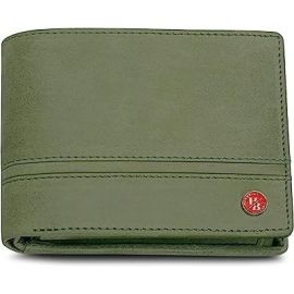 Eddie Green Leather Wallet for Men | Wallets Men with RFID Blocking | Mens Wallet